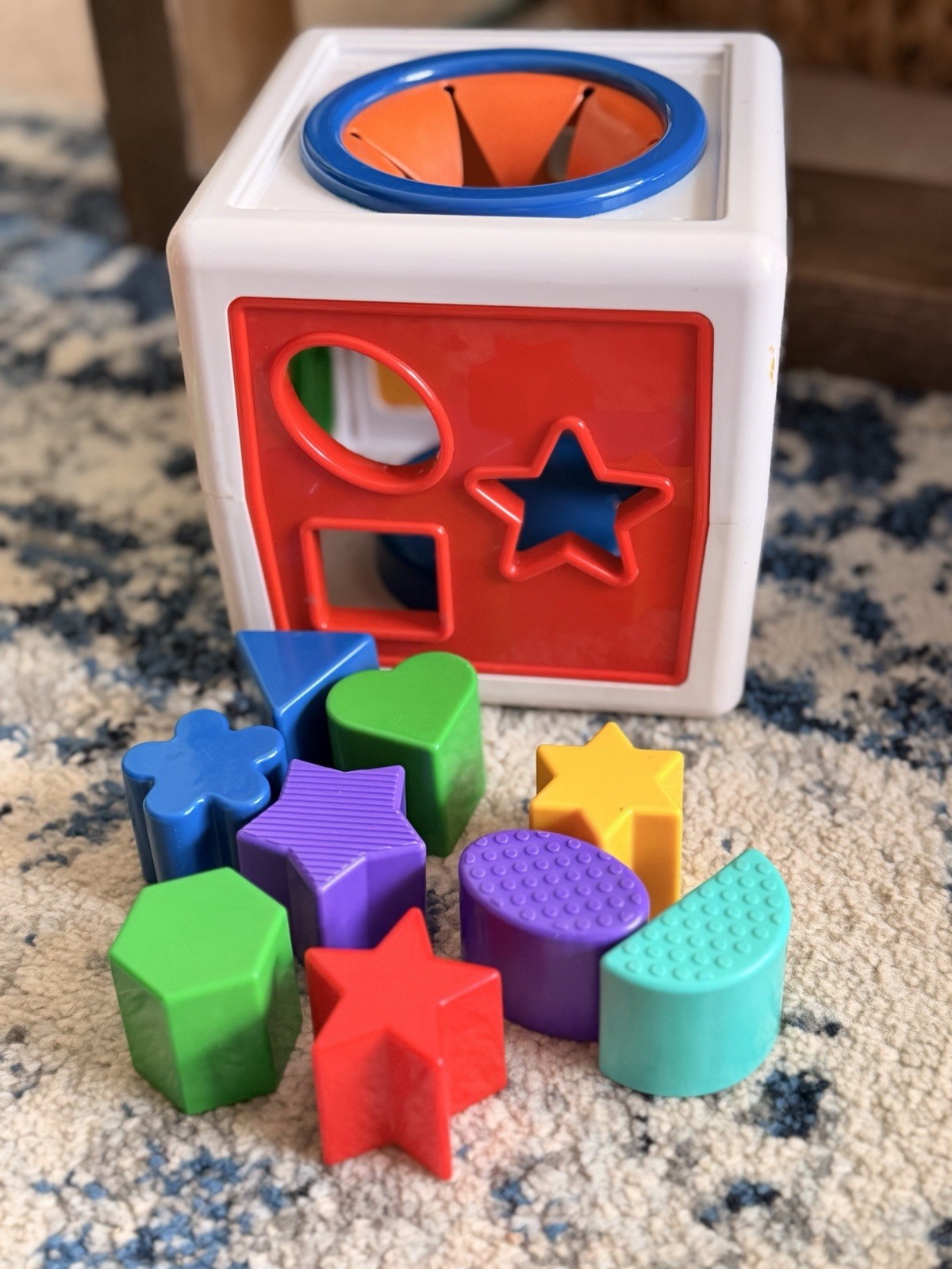 Multicolor Shape Sorter Toy for Babies, Motor Skills, 12-24 Months
