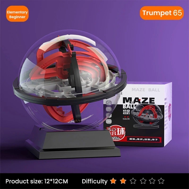 3D Maze Puzzle Ball Toy Kids Montessori Obstacle Game Balance Intellect Ball USA
