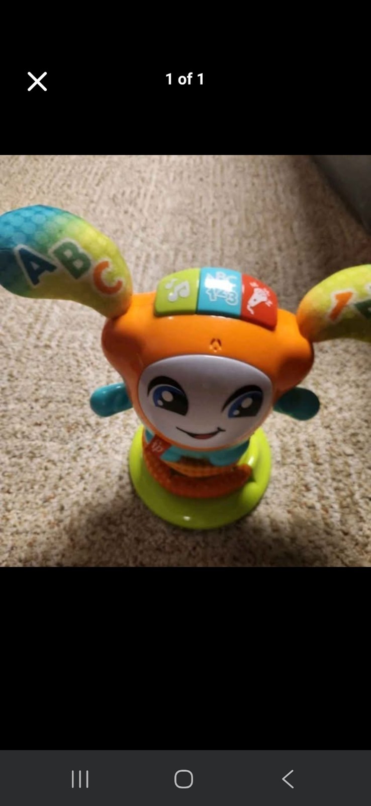 Multicolor ABC Alphabet Musical Baby Activity Toy Motor & Hand-Eye Skills