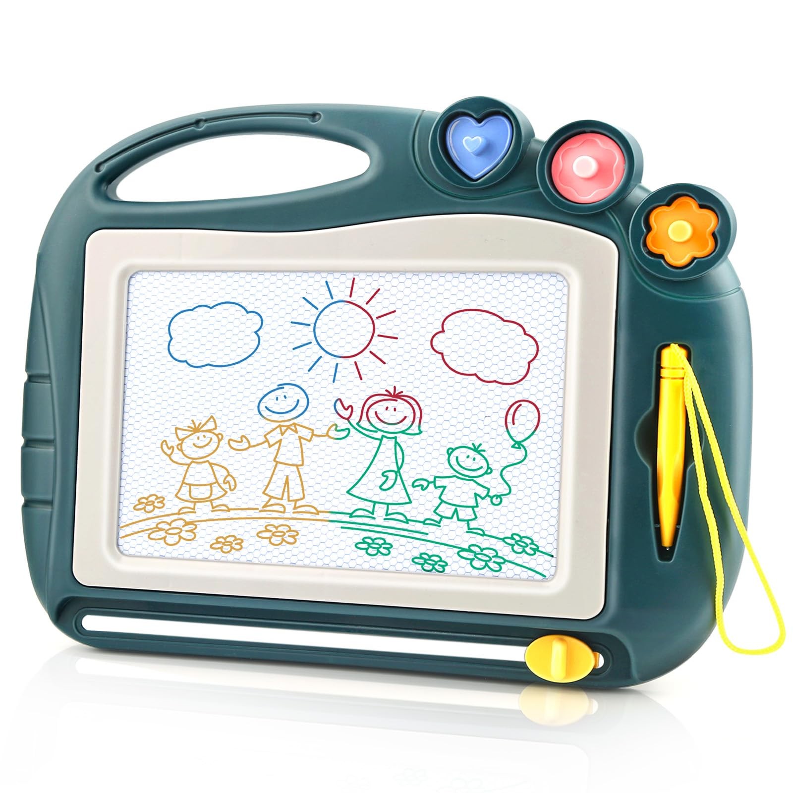 Daisiki Magnetic Drawing Board, Toddler Toys for Age 1 2 3 Boys Girls, Sketch…