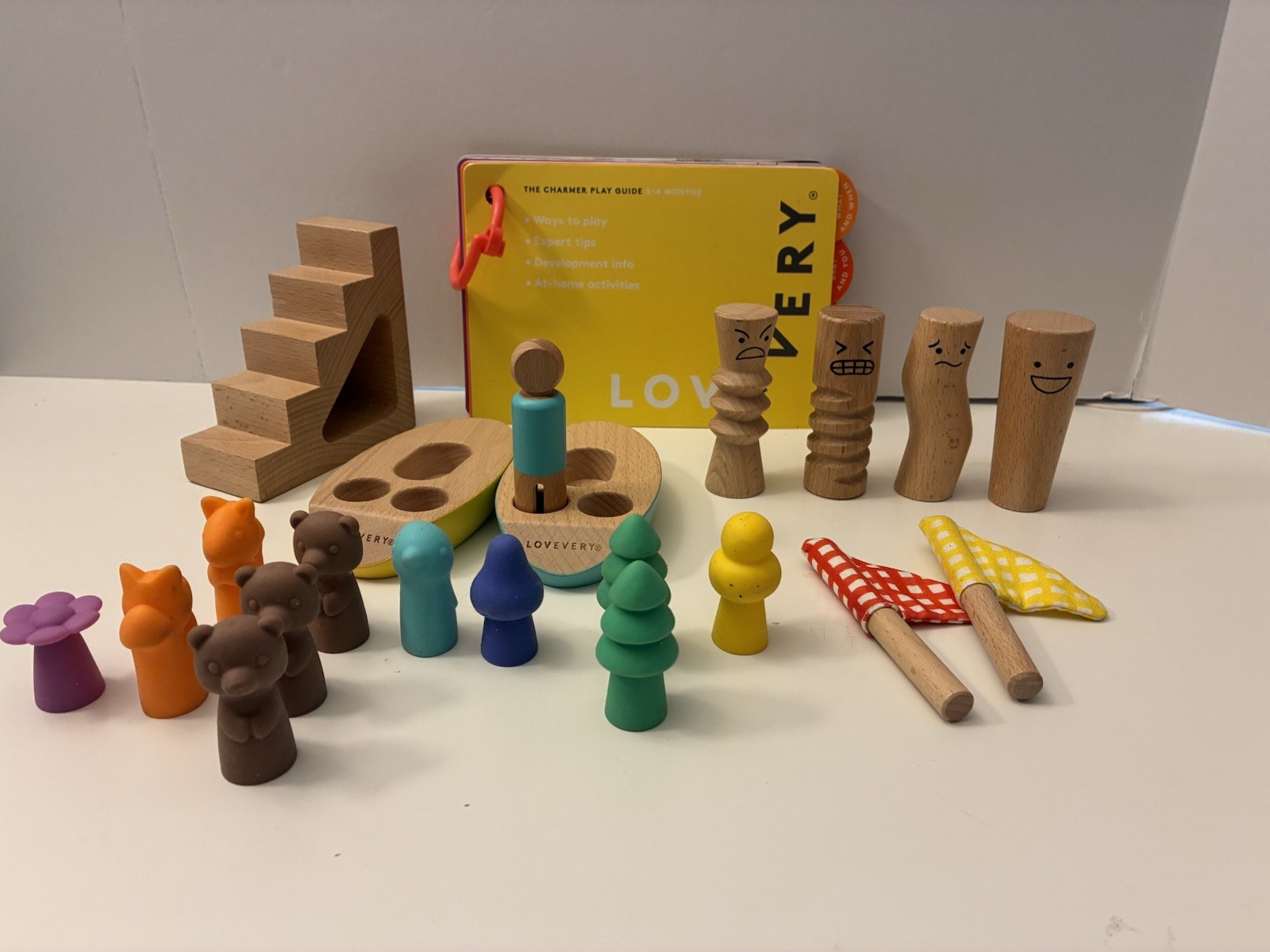 LOVEVERY Lot Montessori Wooden Baby Toys REPLACEMENT PARTS PIECES Odds & Ends