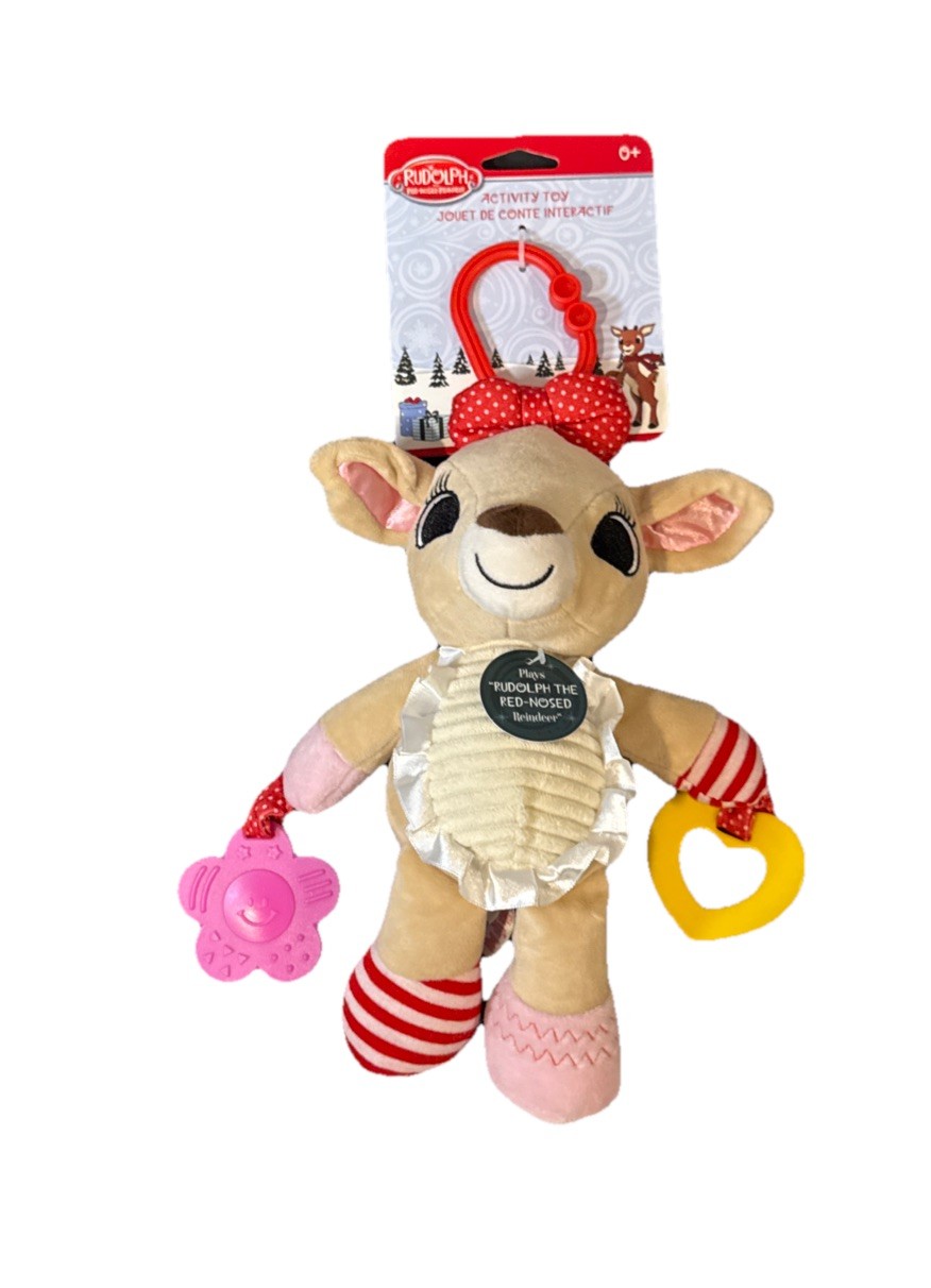 Rudolph The Red-Nosed Reindeer Plush & Musical Activity Toy for Babies