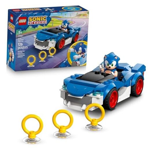 LEGO Sonic The Hedgehog Sonic: Speedster Lightning Race Car Toy for Boys & Boys