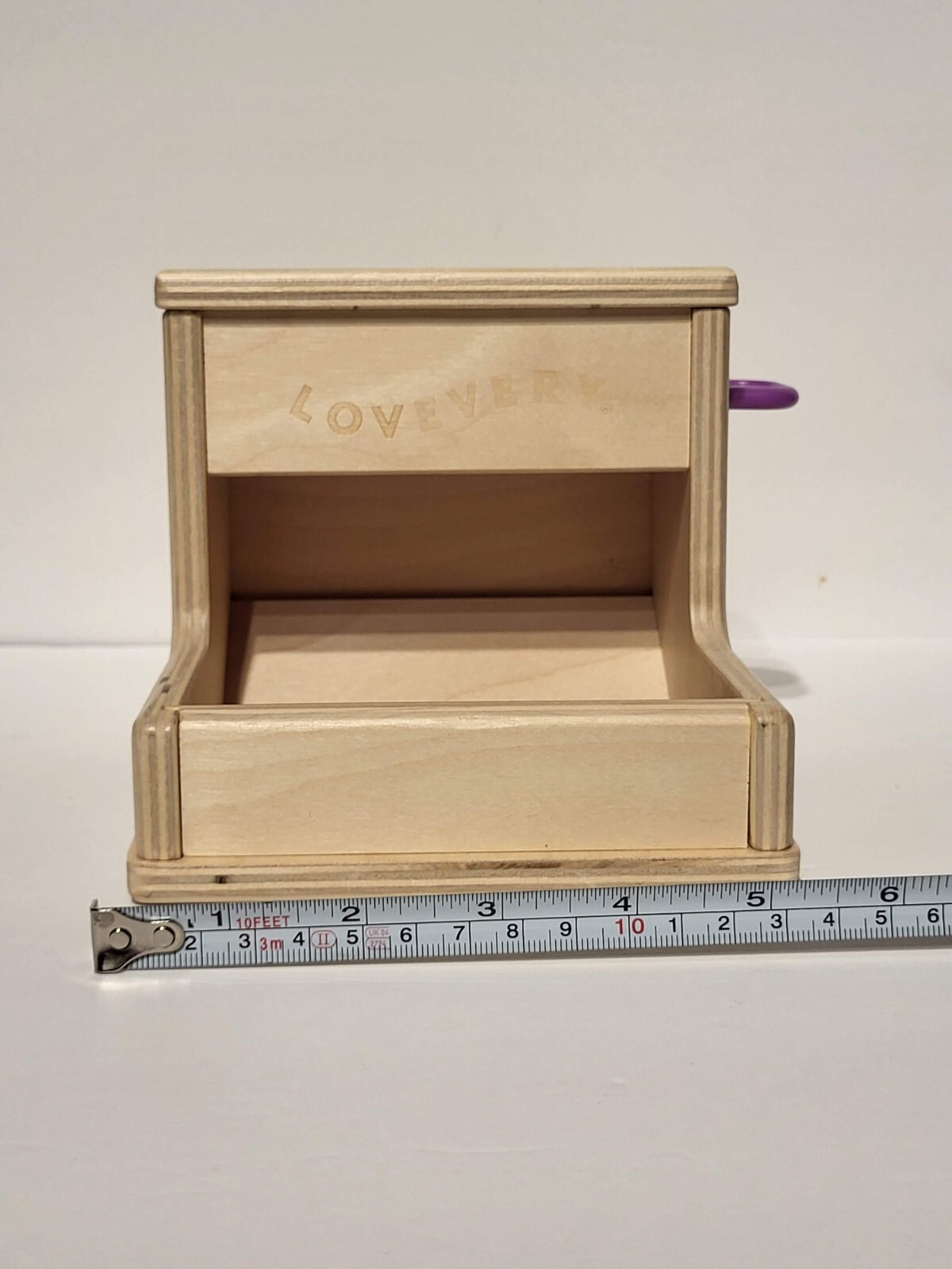 LOVEVERY Wooden Peg Drop Box – NO PEGS – The Thinker Play Kit – 11 – 12 Months