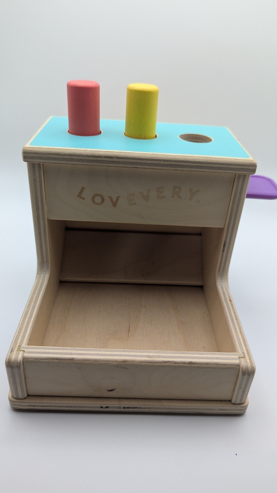 Lovevery Wooden Peg Drop Montessori Development Toy Babies Toddlers With 2 Pegs