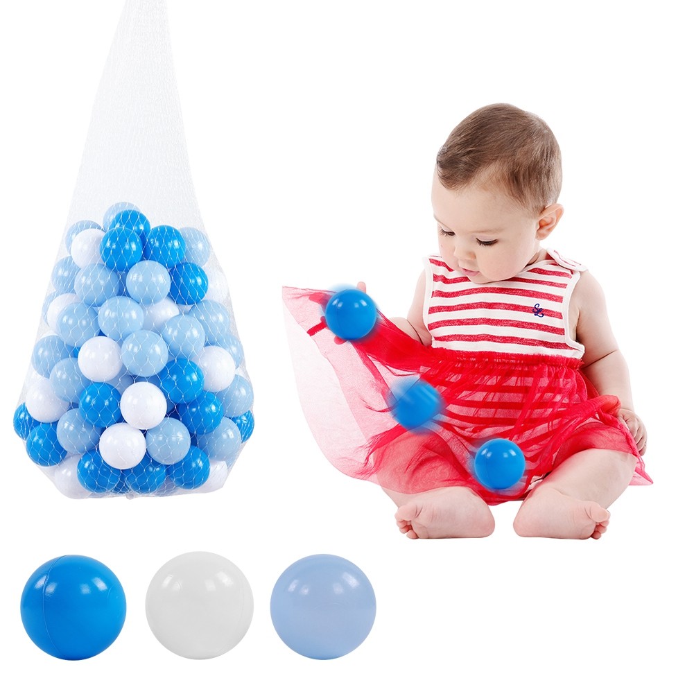 100pcs LDPE Baby Toy Ocean Ball Multicolor 5.5cm Plastic Pit Ball For Kids
