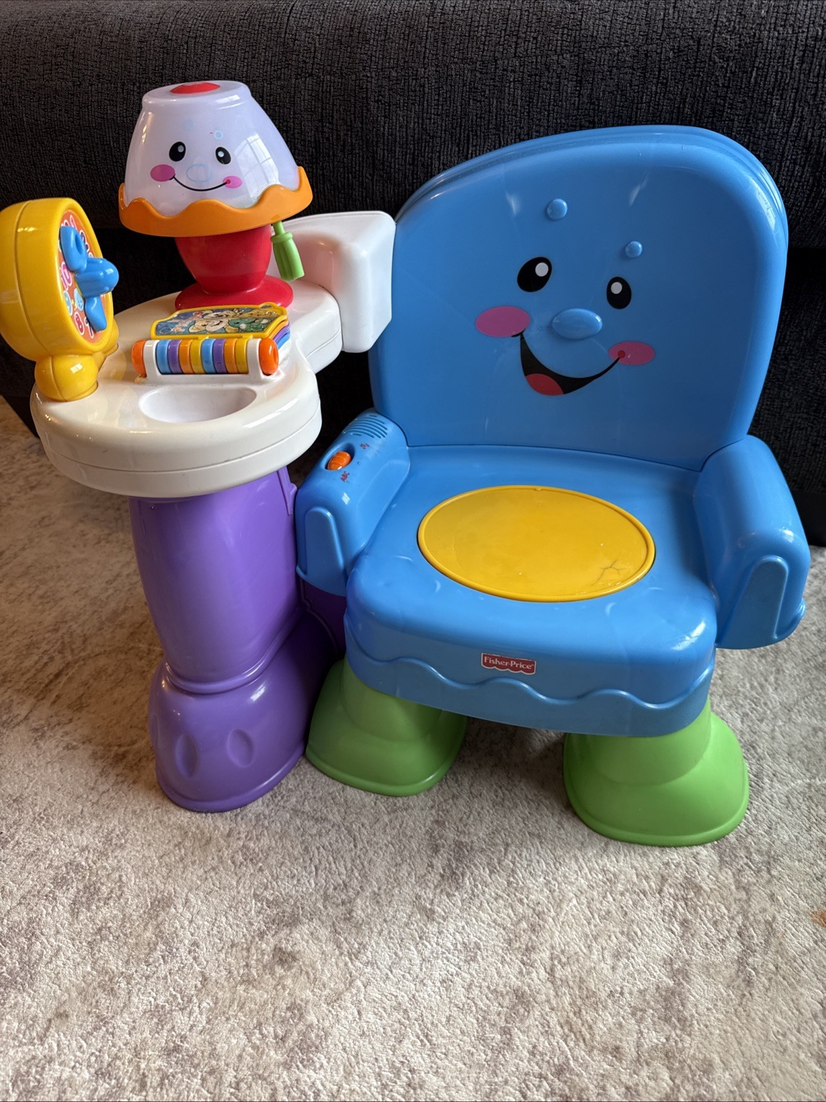 Fisher-Price Laugh & Learn Toddler Toy Song & Story Learning Chair Vintage Rare