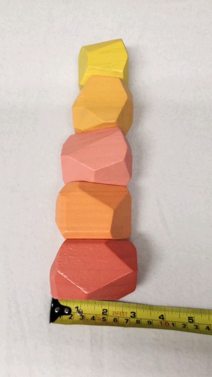 Lovevery Wood Stacking Boulders Montessori STEM Free Spirit Play Kit Eco Blocks