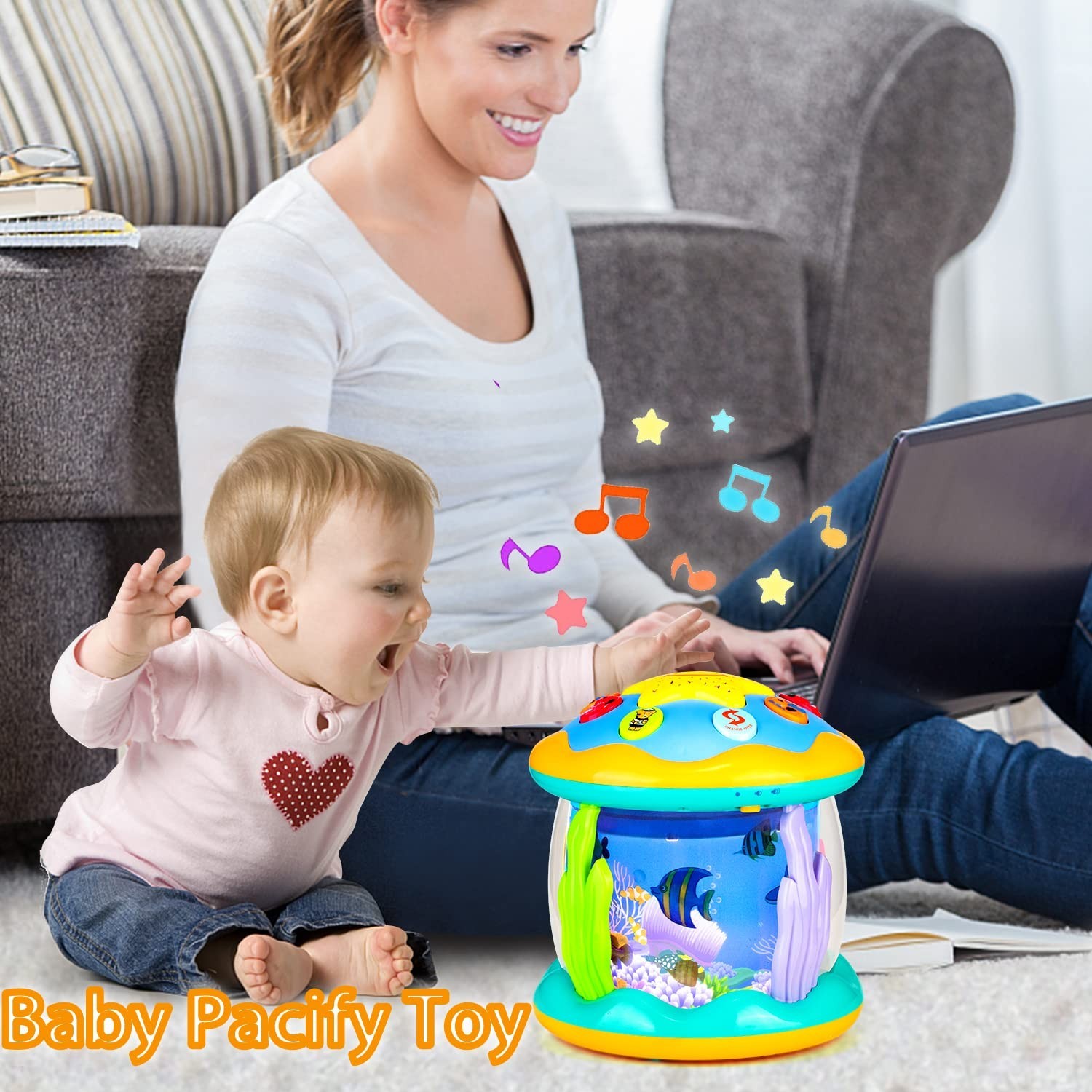Baby Toys 6 to 12 Months Musical Light Up Tummy Time Infant Toys 3-6 7 8 9 12-18