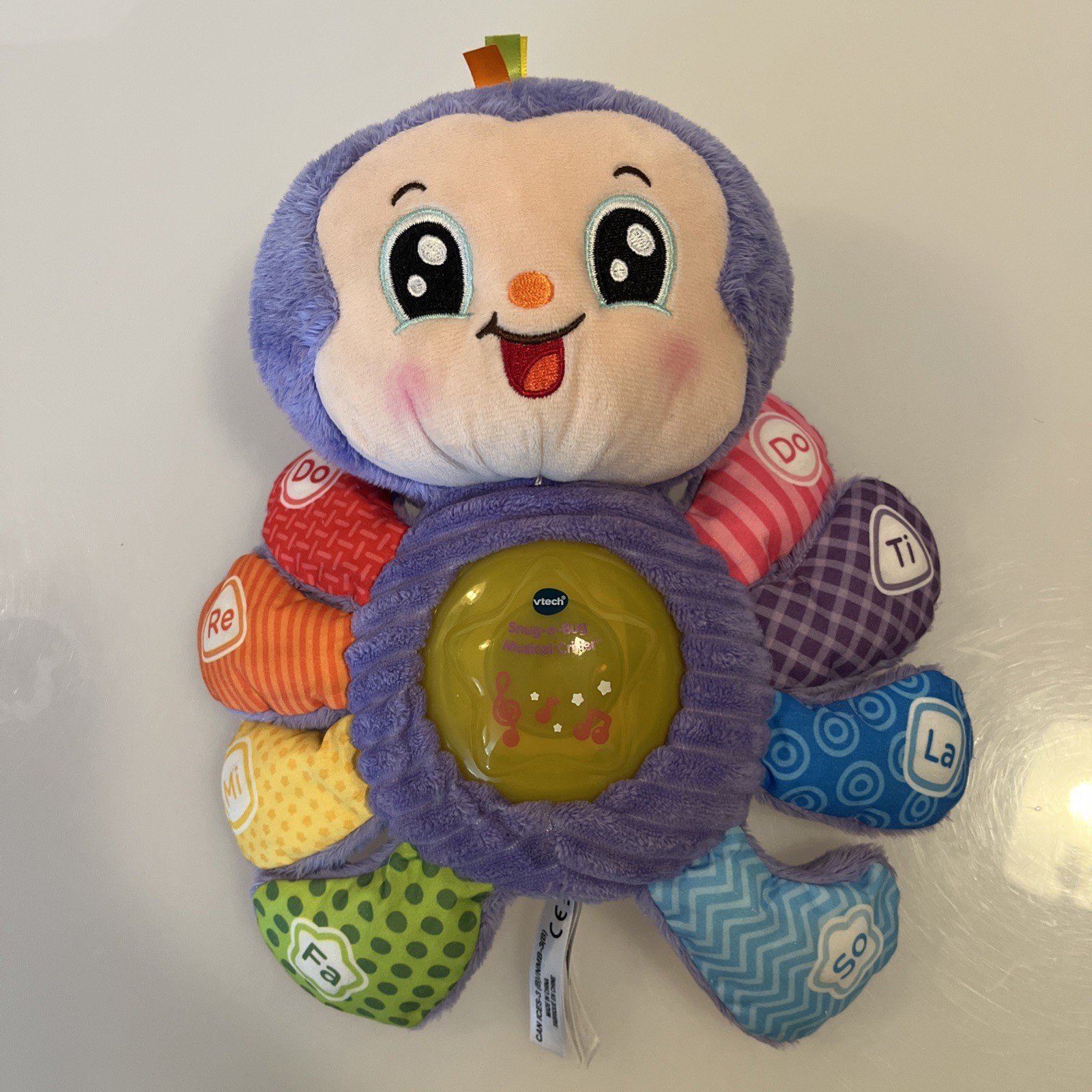 Vtech Snug-a-Bug Musical Critter Soft Baby Toy Sensory Learning Development