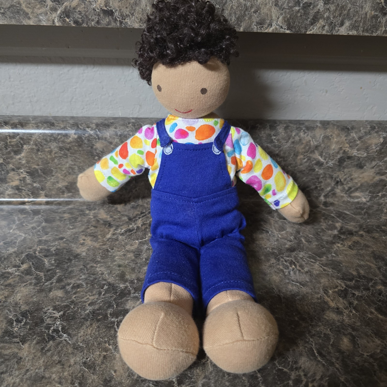 LOVEVERY Baby Avery Gender Neutral Plush Doll 12 inch Montessori Organic Cotton
